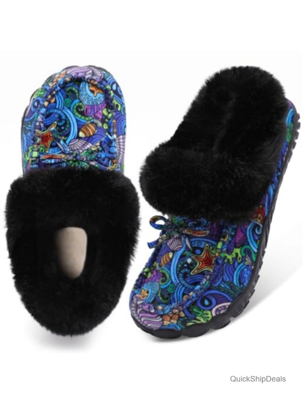 Faux Fur Lined Mocc Boots Waterproof Winter Ankle Boots for Women